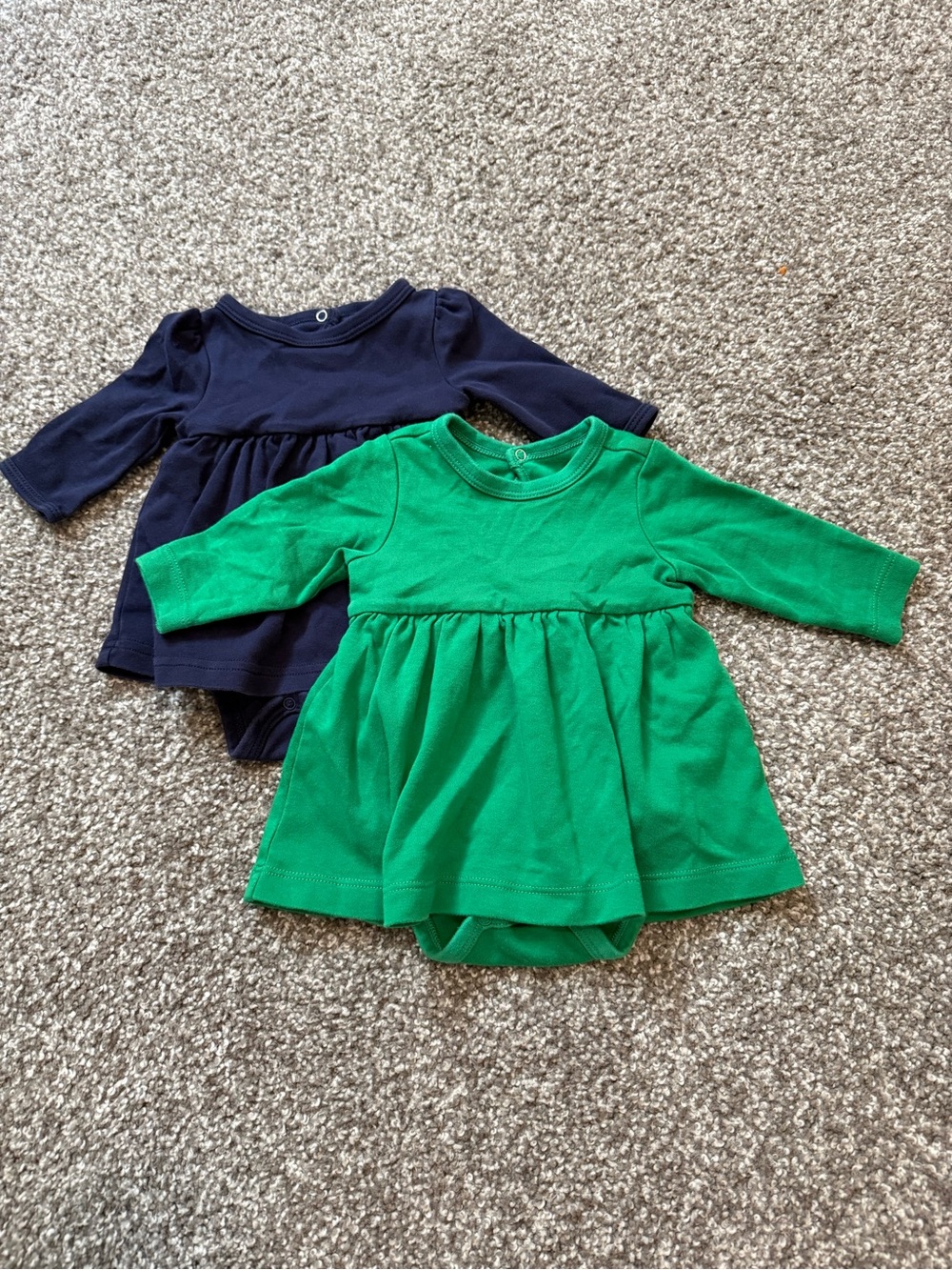 Primary Baby Long Bodysuit Dresses